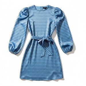 Sisters Point Blue Preppy Lagenlook Cottage Modern Avant Shirt Dress Medium